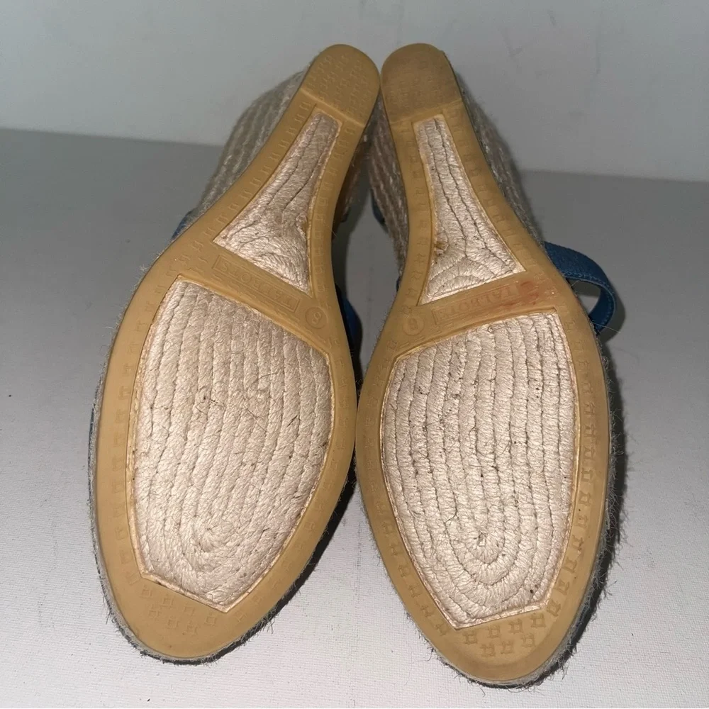 Talbots‎ LYNDSAY D'ORSAY ESPADRILLE WEDGES - DENIM